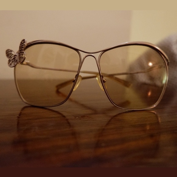 Stella McCartney Accessories - Silver Stella McCartney Sunglasses with Butterfly